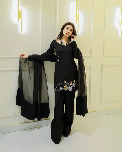 Confident Elegance in Black Suit