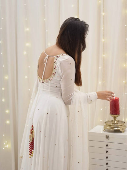 A Captivating Journey of Self-Discovery in a Timeless White Dress
