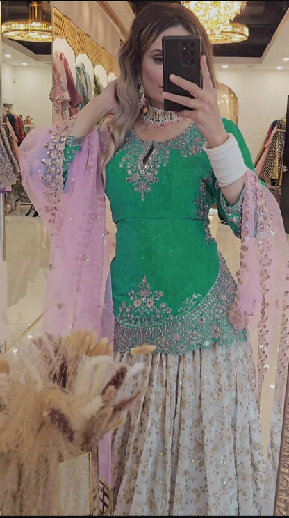 A Stunning White Lehenga for Timeless Festivities