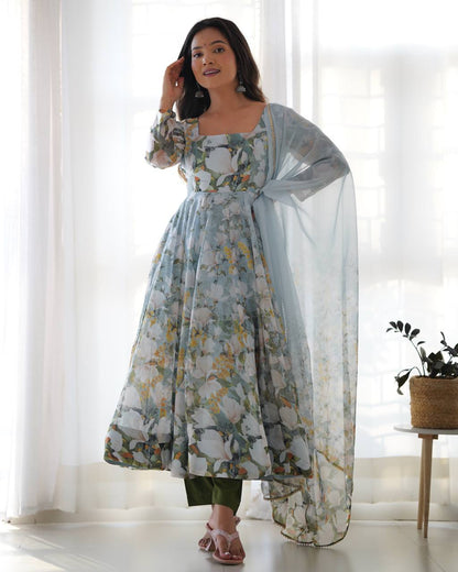 Aqua Blossom Celebration Attire
