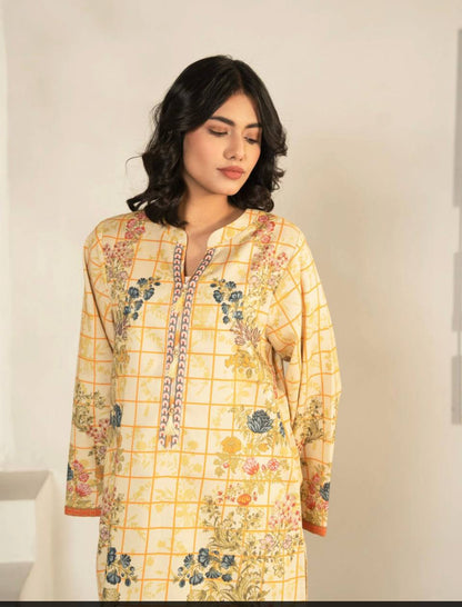 Beige Elegance Tunic Set