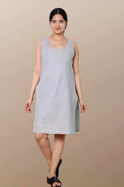 Georgette Chikankari Straight Kurti With Real Pasted Mirror Work & Matching Cotton Inner